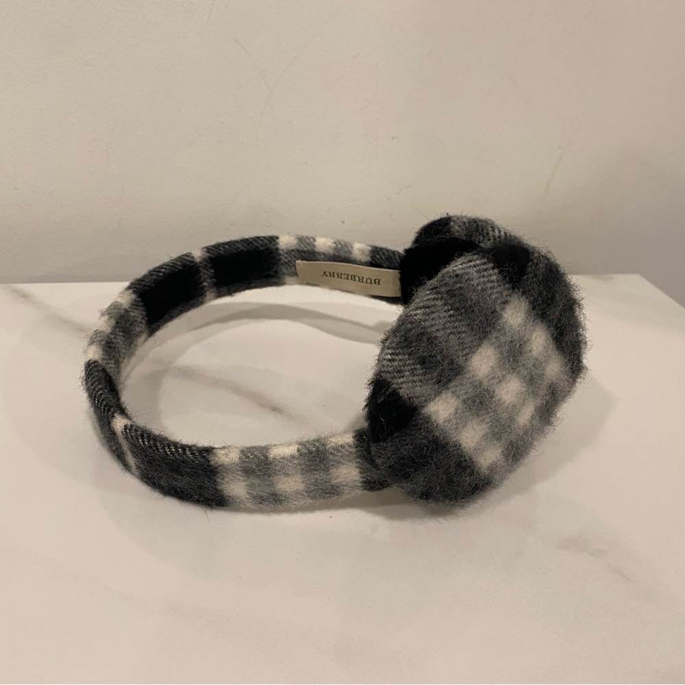 Burberry Black and Gray Earmuffs - Picture 9 of 10